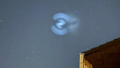 ‘Amazing’ Blue Spiral Seen Over UK Following SpaceX Launch ‘Amazing’ Blue Spiral Seen Over UK Following SpaceX Launch