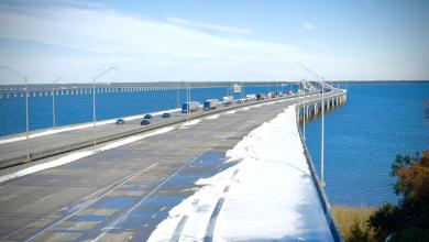I-110 overpass in Pensacola closed, other roads open but ice causing slowdowns I-110 overpass in Pensacola closed, other roads open but ice causing slowdowns
