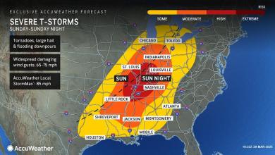 See where severe storms will hit in US See where severe storms will hit in US