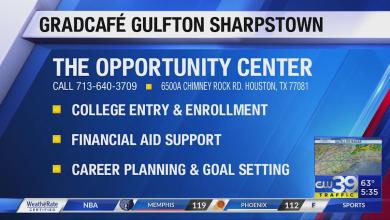 GRADcafé alum shares success story at Sharpstown grand opening GRADcafé alum shares success story at Sharpstown grand opening