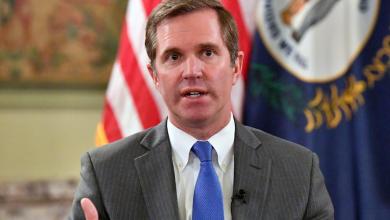 Kentucky Gov. Andy Beshear laughs off unflattering social media comments in a video with his wife Kentucky Gov. Andy Beshear laughs off unflattering social media comments in a video with his wife