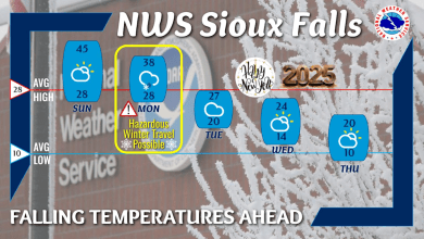 Up to 2 inches of snow could hit Sioux Falls by Monday evening, NWS says Up to 2 inches of snow could hit Sioux Falls by Monday evening, NWS says