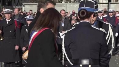 French president leads solemn tribute at site of Charlie Hebdo attack 10 years on French president leads solemn tribute at site of Charlie Hebdo attack 10 years on