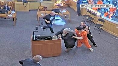 Video shows New Mexico murder suspect getting attacked by victim’s family in court Video shows New Mexico murder suspect getting attacked by victim’s family in court