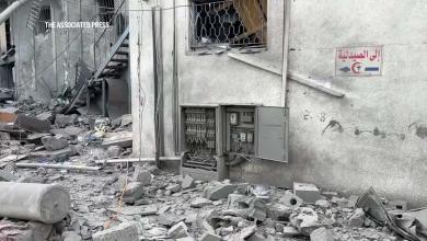 Major damage at northern Gaza hospital targeted by Israeli airstrike after evacuation order Major damage at northern Gaza hospital targeted by Israeli airstrike after evacuation order