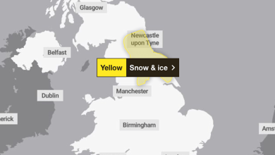 Weather warning for snow and ice issued in parts of UK over weekend Weather warning for snow and ice issued in parts of UK over weekend