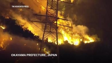 Wildfires in western Japan damage homes, force residents to evacuate Wildfires in western Japan damage homes, force residents to evacuate