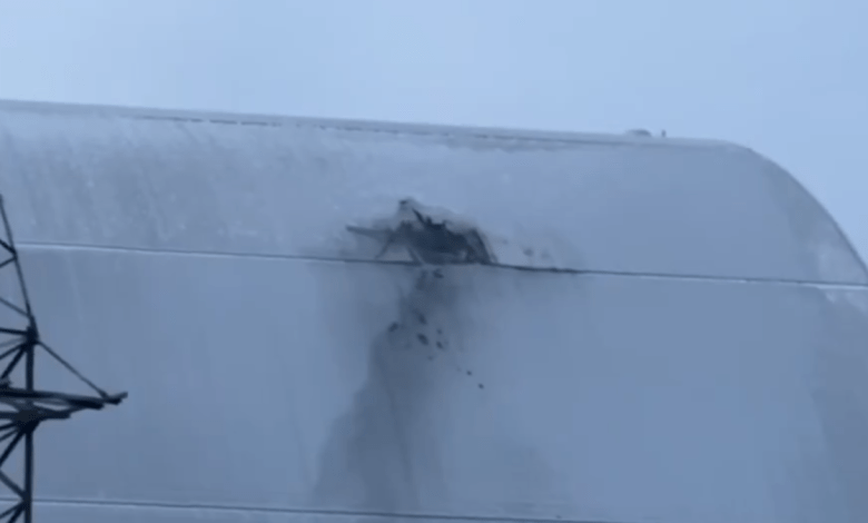 Chernobyl reactor Shield is hit by Russian Drone, said Ukraine Chernobyl reactor Shield is hit by Russian Drone, said Ukraine