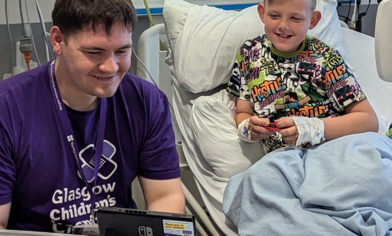A Scottish children’s hospital now has a play area for children to play with A Scottish children’s hospital now has a play area for children to play with
