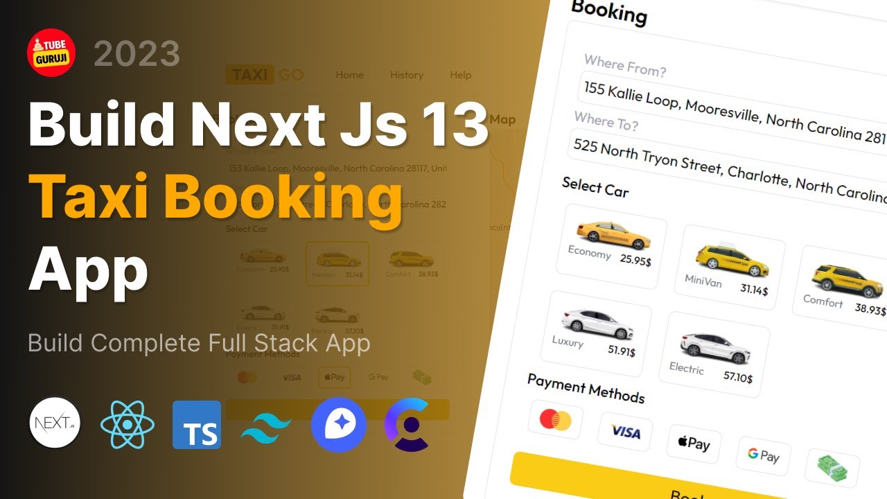 Next.js 13 Taxi Booking: Full-Stack App Build Next.js 13 Taxi Booking: Full-Stack App Build