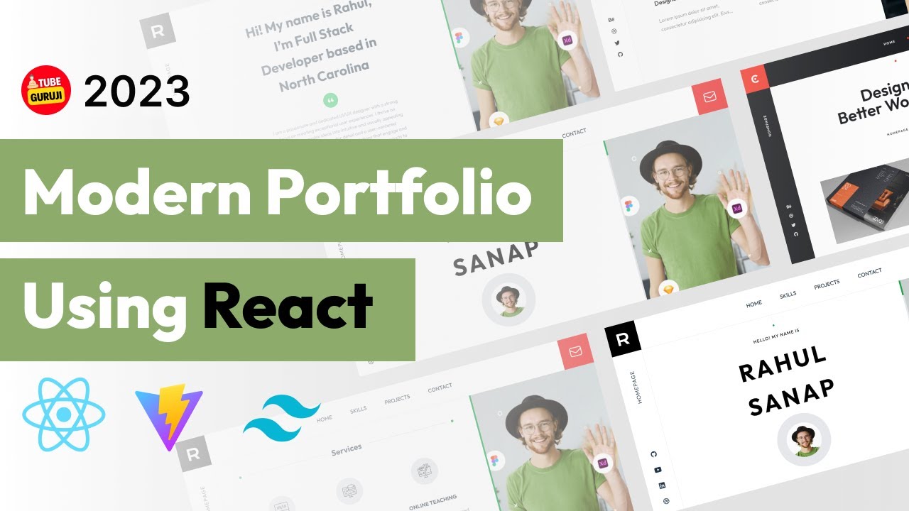 React Vite Tailwind: Modern Portfolio Website Tutorial React Vite Tailwind: Modern Portfolio Website Tutorial
