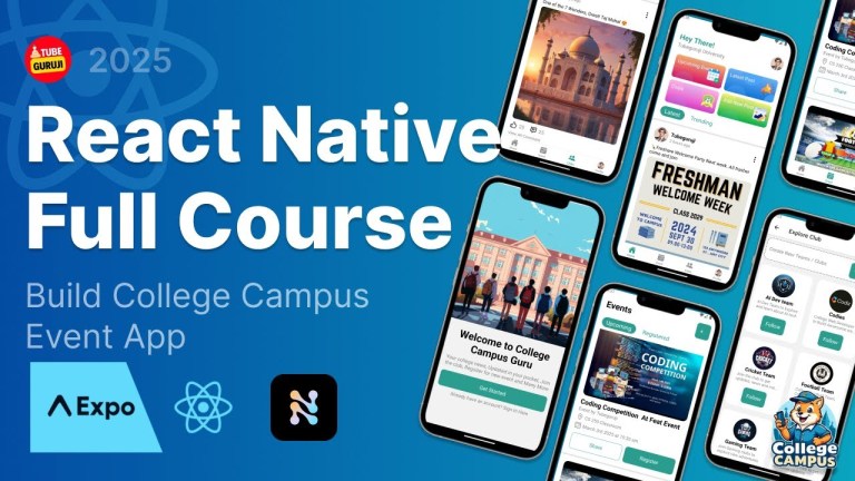 React Native Course: College Campus App with Expo React Native Course: College Campus App with Expo
