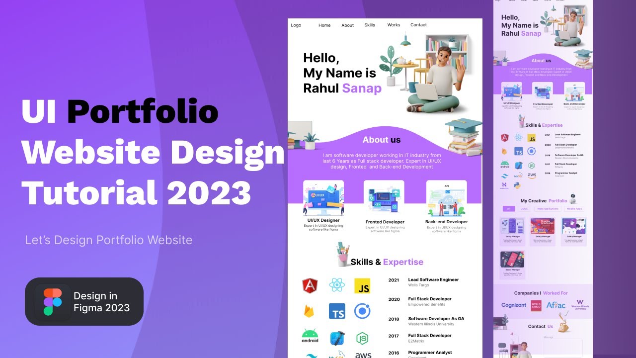 Personal Portfolio UI Design with Figma Personal Portfolio UI Design with Figma