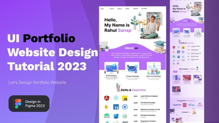 Personal Portfolio UI Design with Figma Personal Portfolio UI Design with Figma