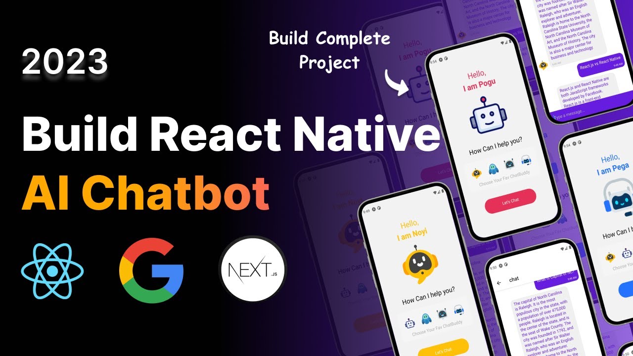 Full Stack React Native AI Chatbot: Next.js, Expo, Bard Full Stack React Native AI Chatbot: Next.js, Expo, Bard