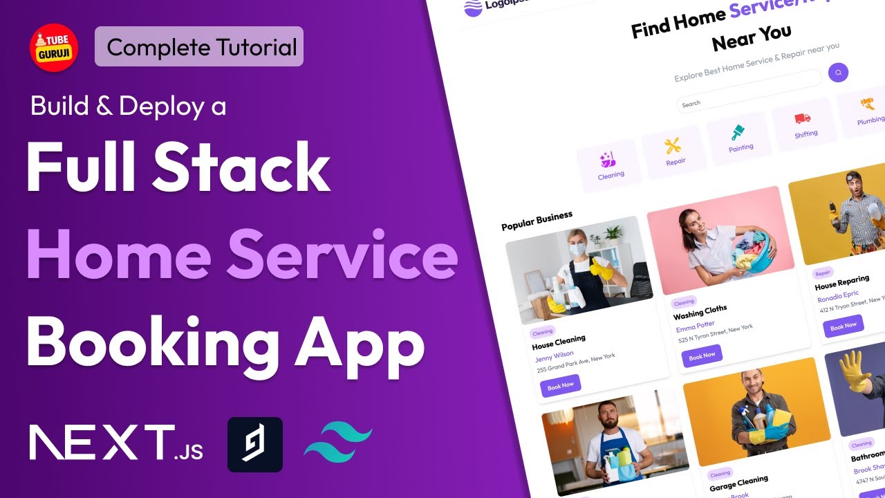 Full Stack Next.js Home Service App: Build & Deploy Full Stack Next.js Home Service App: Build & Deploy