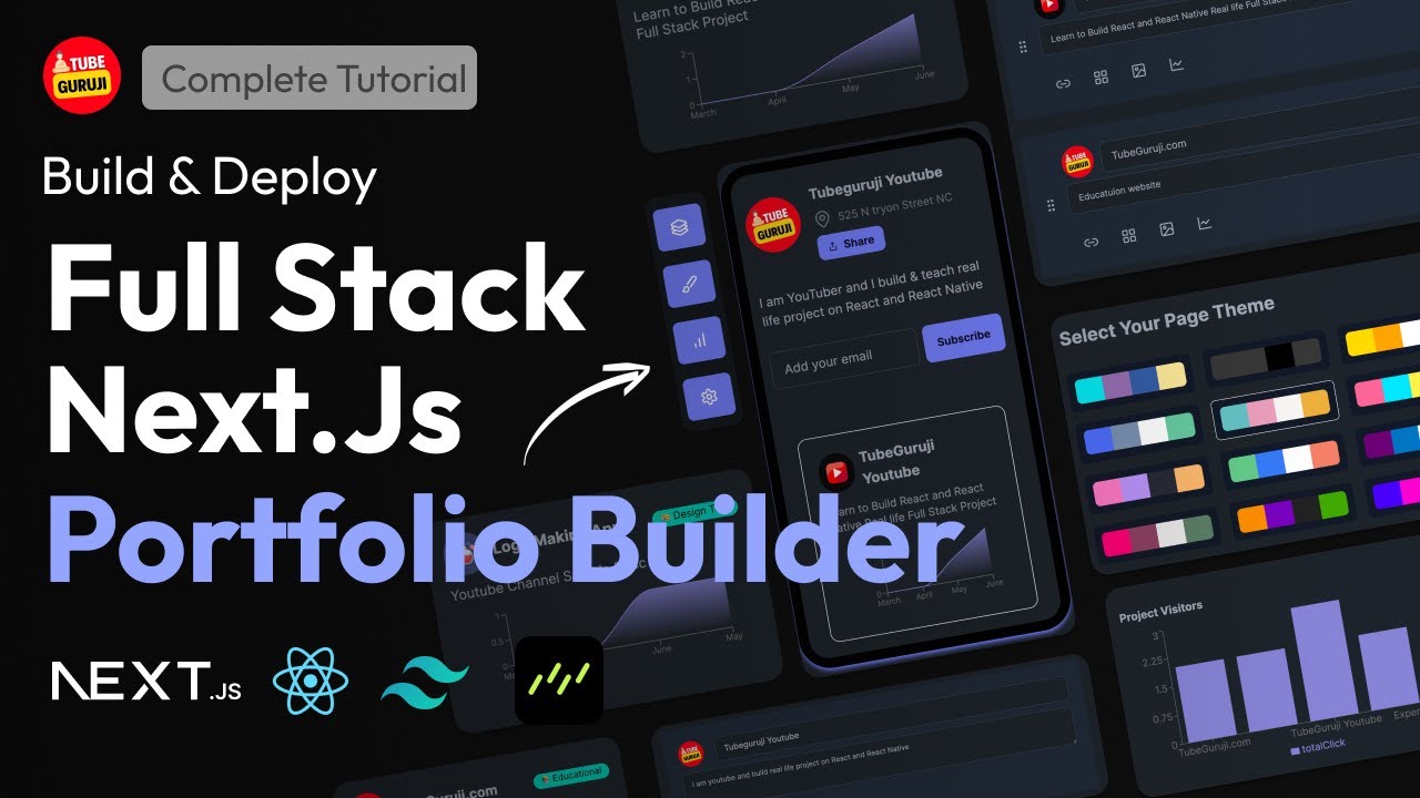 Portfolio Builder App: NextJs, React, TailwindCss, Drizzle ORM Portfolio Builder App: NextJs, React, TailwindCss, Drizzle ORM