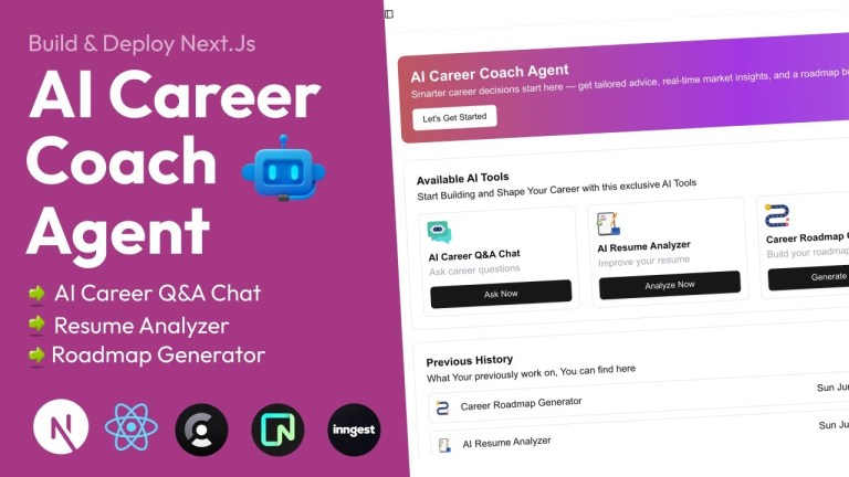 AI Career Coach: Build a Full-Stack Next.js App AI Career Coach: Build a Full-Stack Next.js App