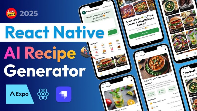 React Native App: AI Recipe Generator with Expo React Native App: AI Recipe Generator with Expo