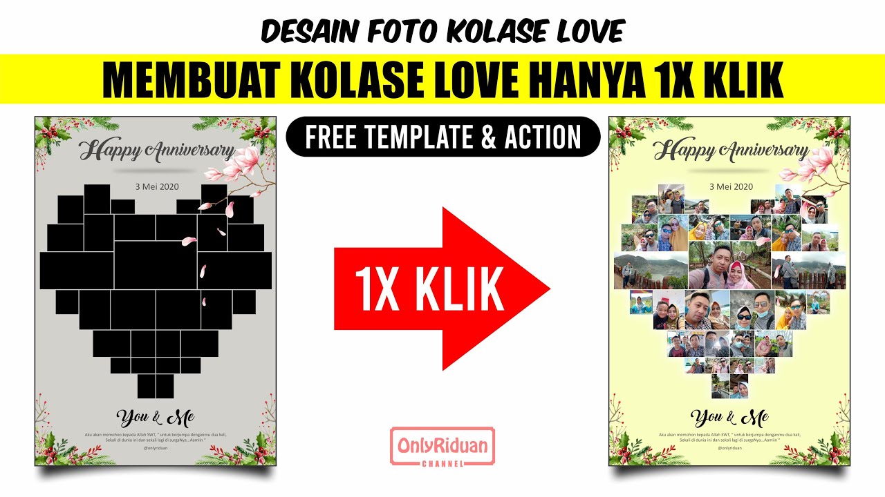 Model Kolase Foto Vertikal Model Kolase Foto Vertikal