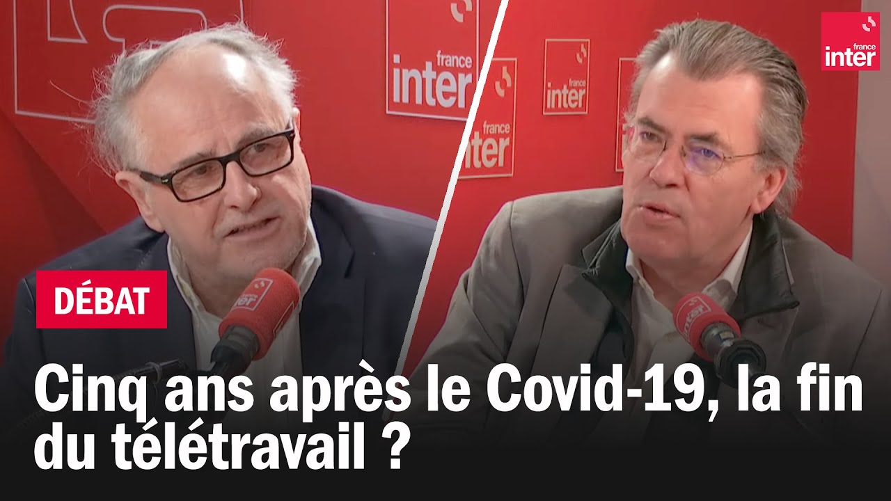 Cinq ans après le Covid-19, la fin du télétravail ? – Le débat du 7/10 Cinq ans après le Covid-19, la fin du télétravail ? – Le débat du 7/10