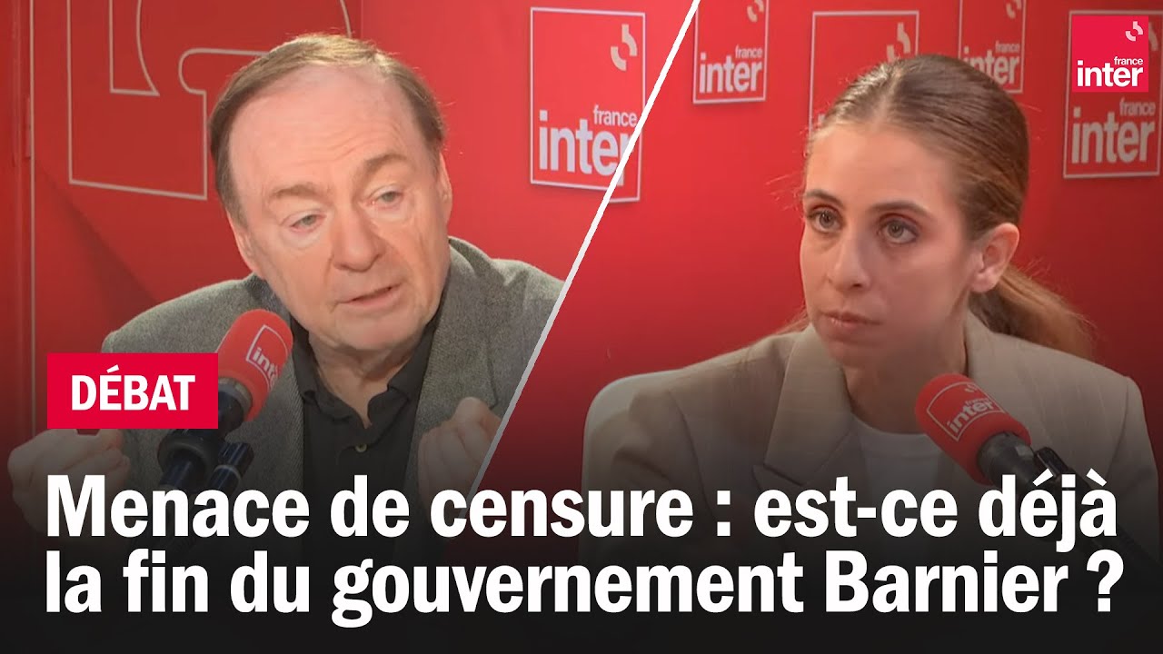 Menace de censure : est-ce déjà la fin du gouvernement Barnier ? – Le débat du 7/10 Menace de censure : est-ce déjà la fin du gouvernement Barnier ? – Le débat du 7/10