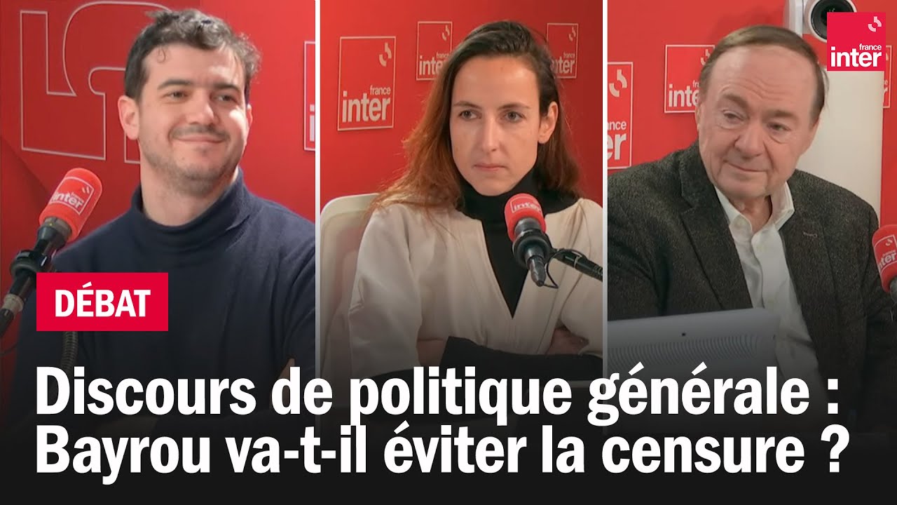 Discours de politique générale : Bayrou va-t-il éviter la censure ? – Le débat du 7/10 Discours de politique générale : Bayrou va-t-il éviter la censure ? – Le débat du 7/10