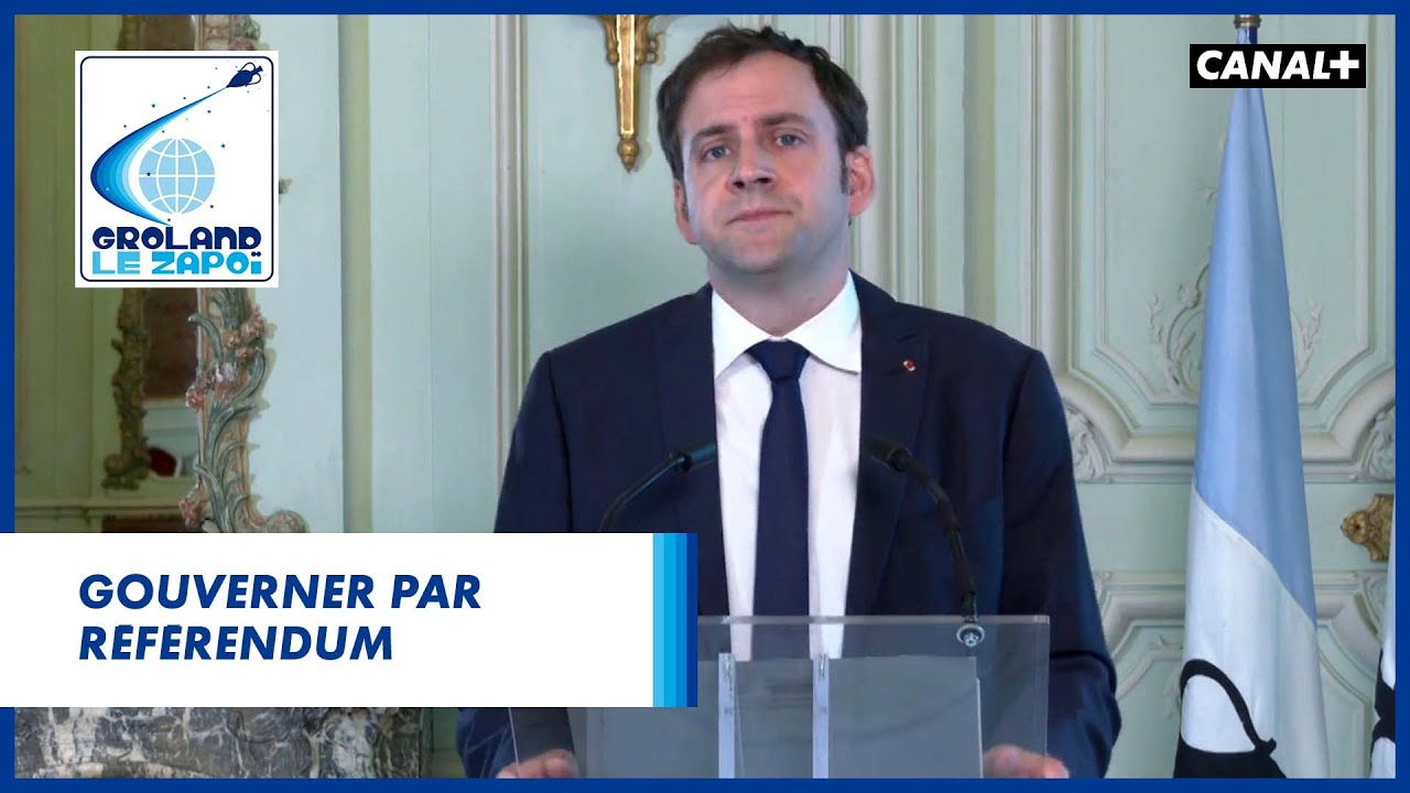 Emmanuel Micron va gouverner par référendum – Groland – CANAL+ Emmanuel Micron va gouverner par référendum – Groland – CANAL+