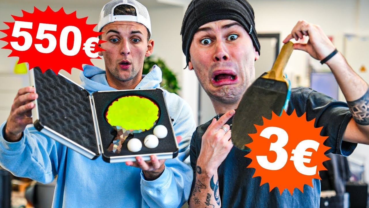 RAQUETTE DE PING-PONG À 3€ VS 550€ ! RAQUETTE DE PING-PONG À 3€ VS 550€ !