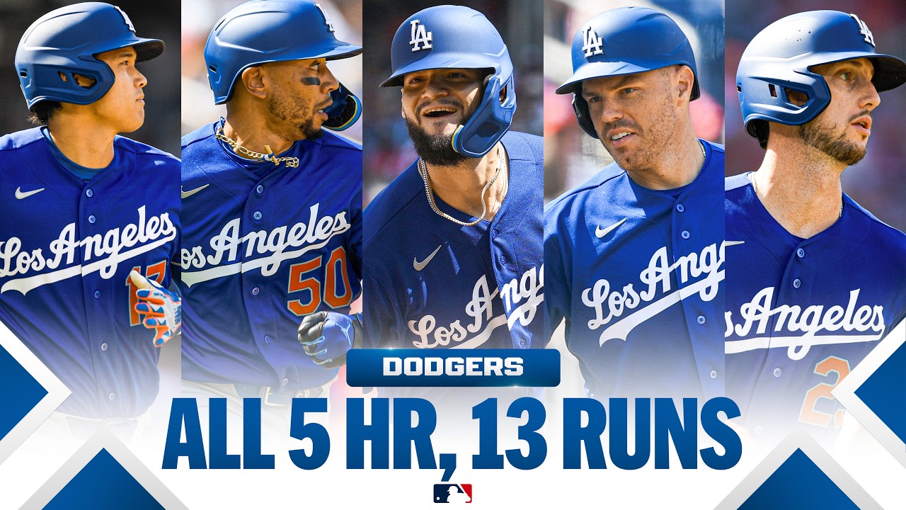 ALL 13 RUNS: Shohei, Mookie, Freddie, Tucker, Pages all homer for the Dodgers! | MLB Highlights ALL 13 RUNS: Shohei, Mookie, Freddie, Tucker, Pages all homer for the Dodgers! | MLB Highlights