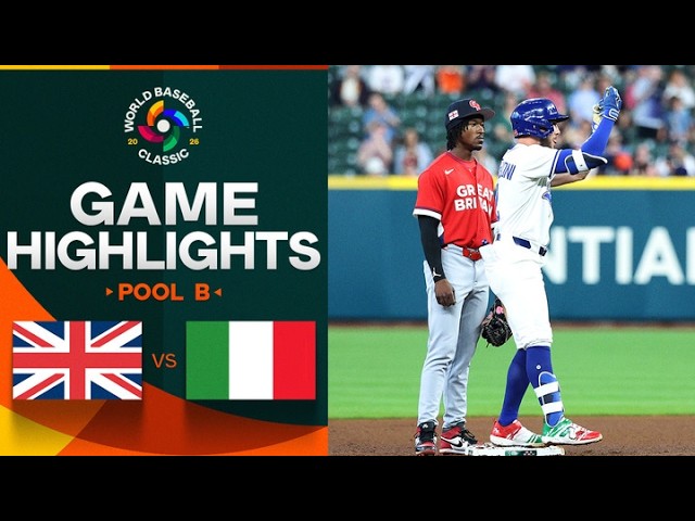 Great Britain vs. Italy 2026 World Baseball Classic | Game Highlights Great Britain vs. Italy 2026 World Baseball Classic | Game Highlights