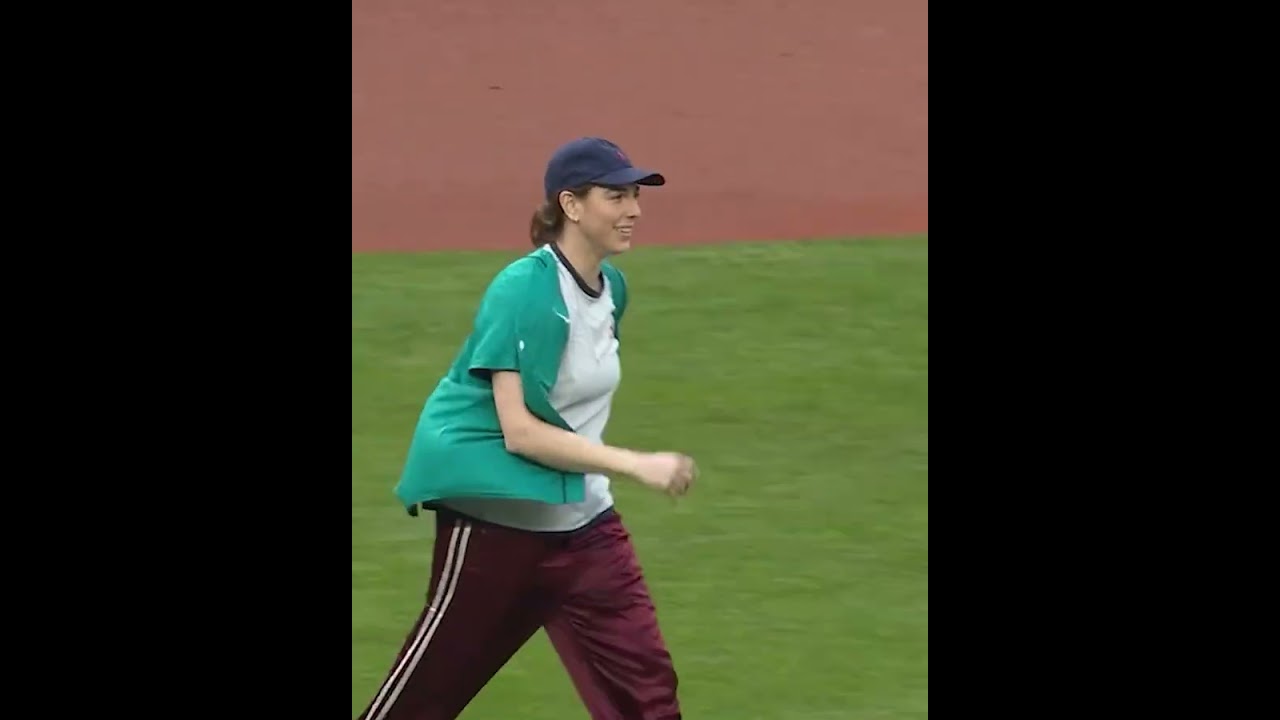 Hilary Knight, the all-time leading Olympic U.S. women’s hockey goal scorer, throws the first pitch! Hilary Knight, the all-time leading Olympic U.S. women’s hockey goal scorer, throws the first pitch!