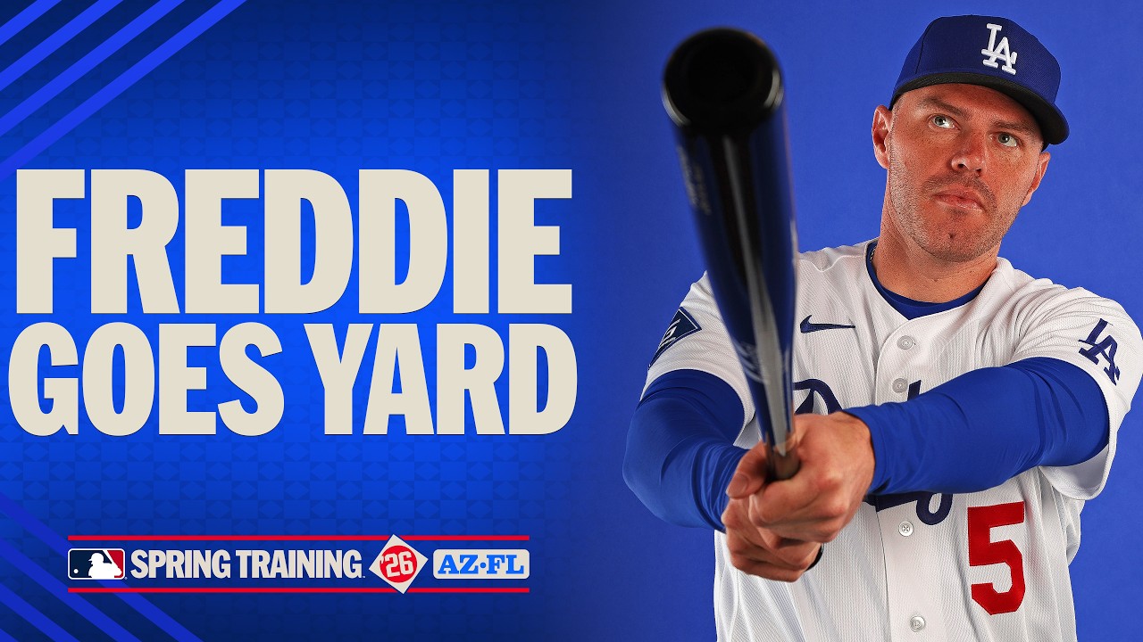 Freddie Freeman goes yard for the Dodgers in Spring Training (MLB highlights) Freddie Freeman goes yard for the Dodgers in Spring Training (MLB highlights)