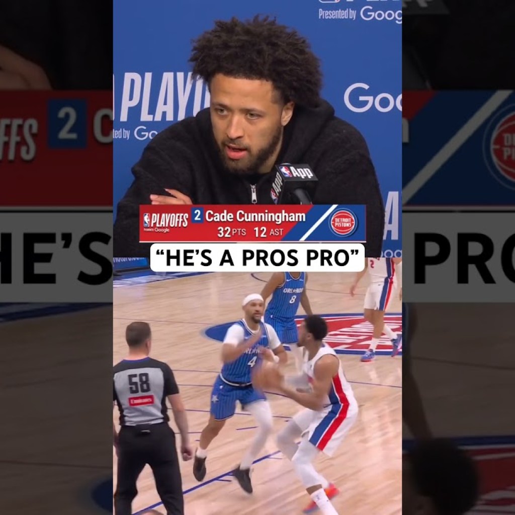 Cade Cunningham talks Tobias Harris big Game 7 Cade Cunningham talks Tobias Harris big Game 7