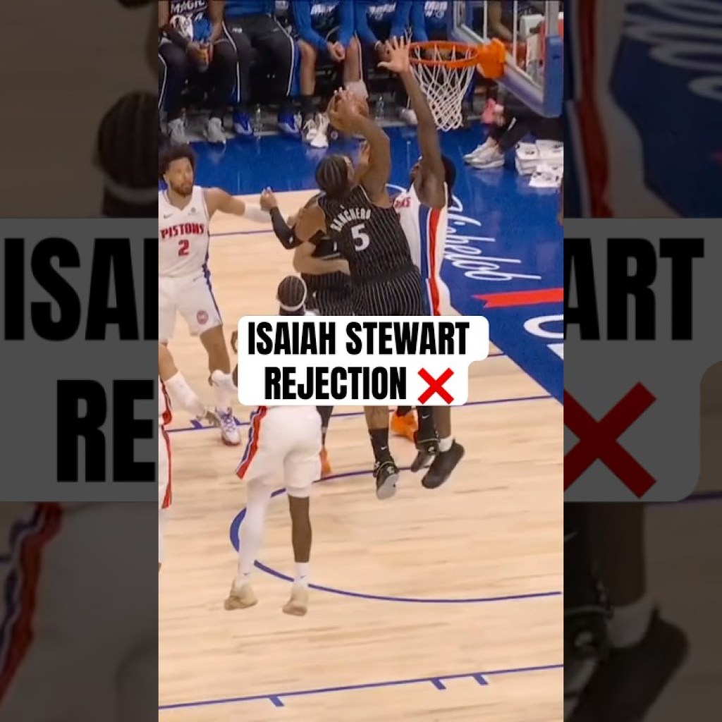 Isaiah Stewart says it’s his basket! Isaiah Stewart says it’s his basket!
