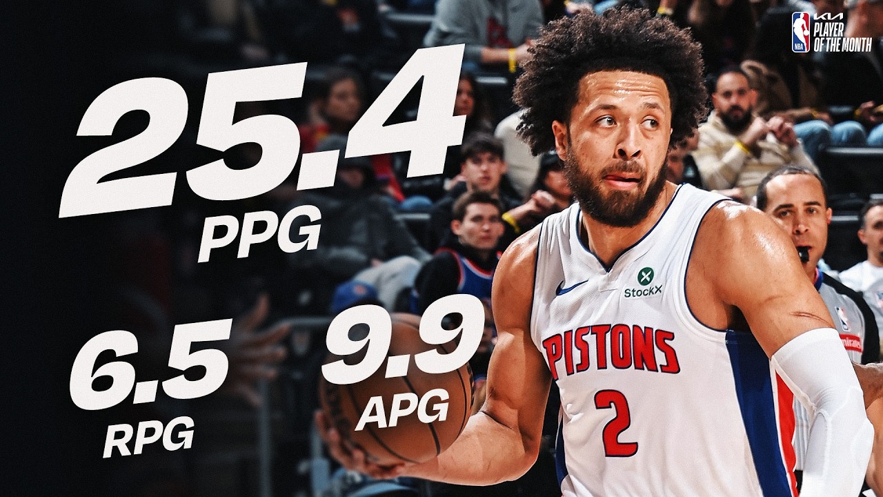 Cade Cunningham Named @kia Eastern Conference Player of the Month for February Cade Cunningham Named @kia Eastern Conference Player of the Month for February