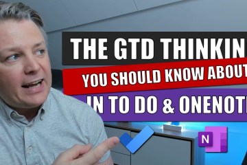 Using Microsoft To Do and OneNote together GTD style Using Microsoft To Do and OneNote together GTD style