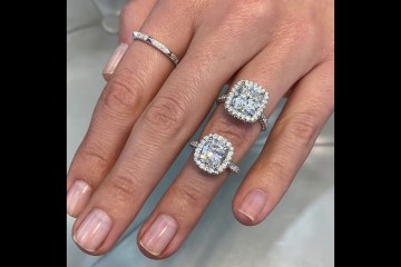 Elongated Cushion Cut Moissanite Ring Comparison Elongated Cushion Cut Moissanite Ring Comparison