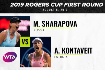 Extended Highlights: Maria Sharapova vs. Anett Kontaveit | 2019 Rogers Cup First Round Extended Highlights: Maria Sharapova vs. Anett Kontaveit | 2019 Rogers Cup First Round