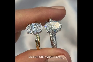1.8 ct VS 2.3 ct Oval Diamond Signature Wrap Designs 1.8 ct VS 2.3 ct Oval Diamond Signature Wrap Designs