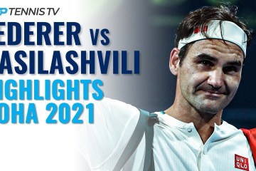 Roger Federer vs Nikoloz Basilashvili: Doha 2021 Tennis Highlights Roger Federer vs Nikoloz Basilashvili: Doha 2021 Tennis Highlights