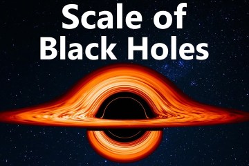 The Unbelievable Scale of Black Holes Visualized The Unbelievable Scale of Black Holes Visualized