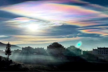 Iridescent Clouds appear in SW China Iridescent Clouds appear in SW China