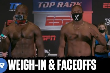 Takam vs Forrest: Weigh-In & Faceoffs Takam vs Forrest: Weigh-In & Faceoffs