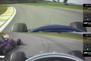 Gasly and Hamilton's Final Lap Fight to the Line | AWS | 2019 Brazilian Grand Prix Gasly and Hamilton's Final Lap Fight to the Line | AWS | 2019 Brazilian Grand Prix