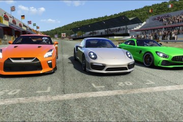 Porsche 911 Turbo S vs Nissan GT-R vs Mercedes-Benz AMG GTR at Old Spa Porsche 911 Turbo S vs Nissan GT-R vs Mercedes-Benz AMG GTR at Old Spa