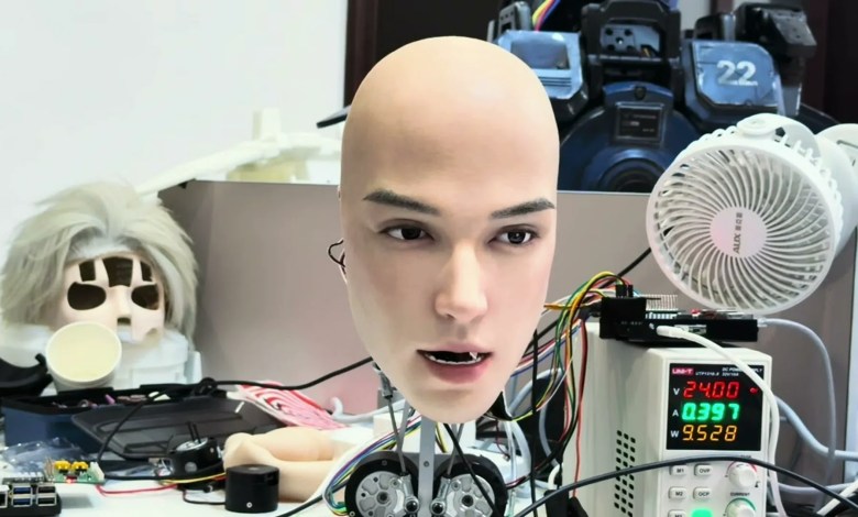 Perusahaan Teknologi Cina Mengembangkan Wajah Robot Ultra-Lifel yang menyeramkan-Saksikannya Blink, Twitch dan Nod Perusahaan Teknologi Cina Mengembangkan Wajah Robot Ultra-Lifel yang menyeramkan-Saksikannya Blink, Twitch dan Nod