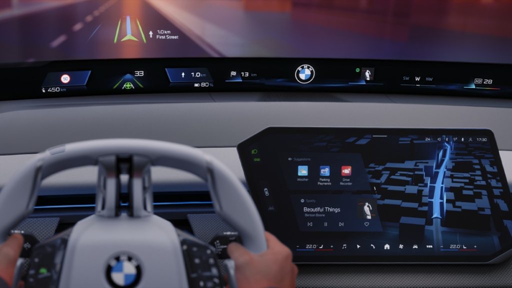 نظام BMW Panoramic iDriveالجديد يُحدث نقلة نوعية في مفهوم تشغيل السيارات. BMW تكشف للمرة الأولى عالمياً عن الحزمة التكنولوجية الرائدة لطرازات Neue Klasse ضمن معرض الإلكترونيات الاستهلاكية 2025. نظام BMW Panoramic iDriveالجديد يُحدث نقلة نوعية في مفهوم تشغيل السيارات. BMW تكشف للمرة الأولى عالمياً عن الحزمة التكنولوجية الرائدة لطرازات Neue Klasse ضمن معرض الإلكترونيات الاستهلاكية 2025.