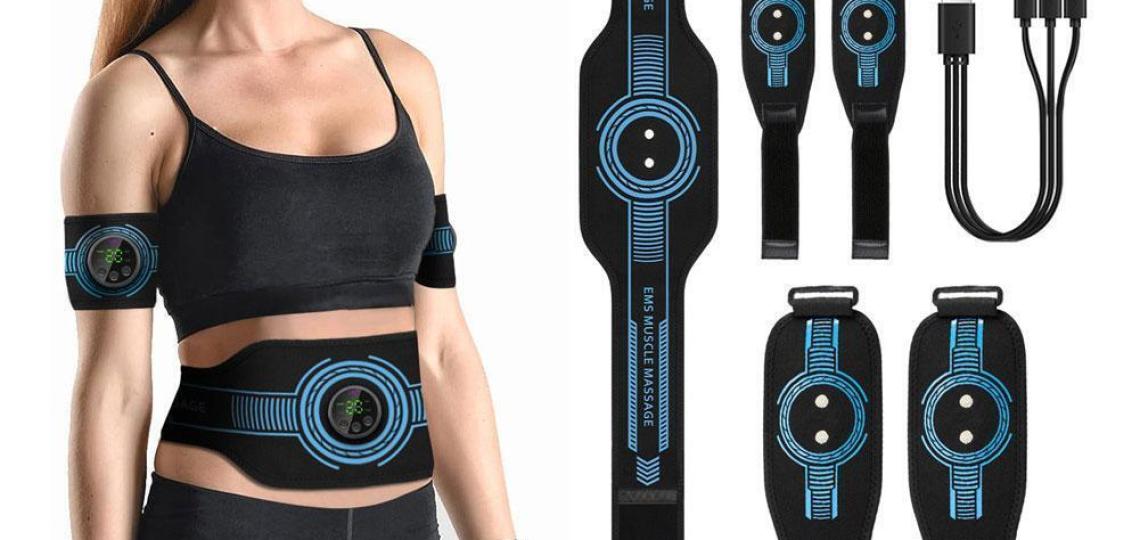EMS-Bauchmuskeltrainer, Muskelstimulator-Toner-Fitnessgürtel U5D8 EMS-Bauchmuskeltrainer, Muskelstimulator-Toner-Fitnessgürtel U5D8