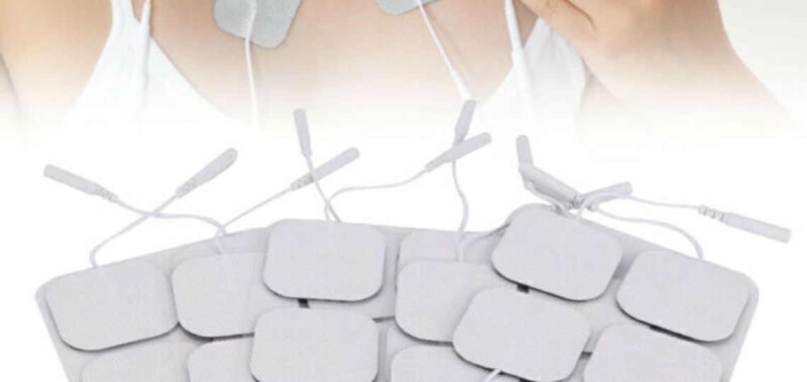 ሀ4/20 stk TENS Elektroden Selbstklebend Pads Gel für Massage ሀ4/20 stk TENS Elektroden Selbstklebend Pads Gel für Massage